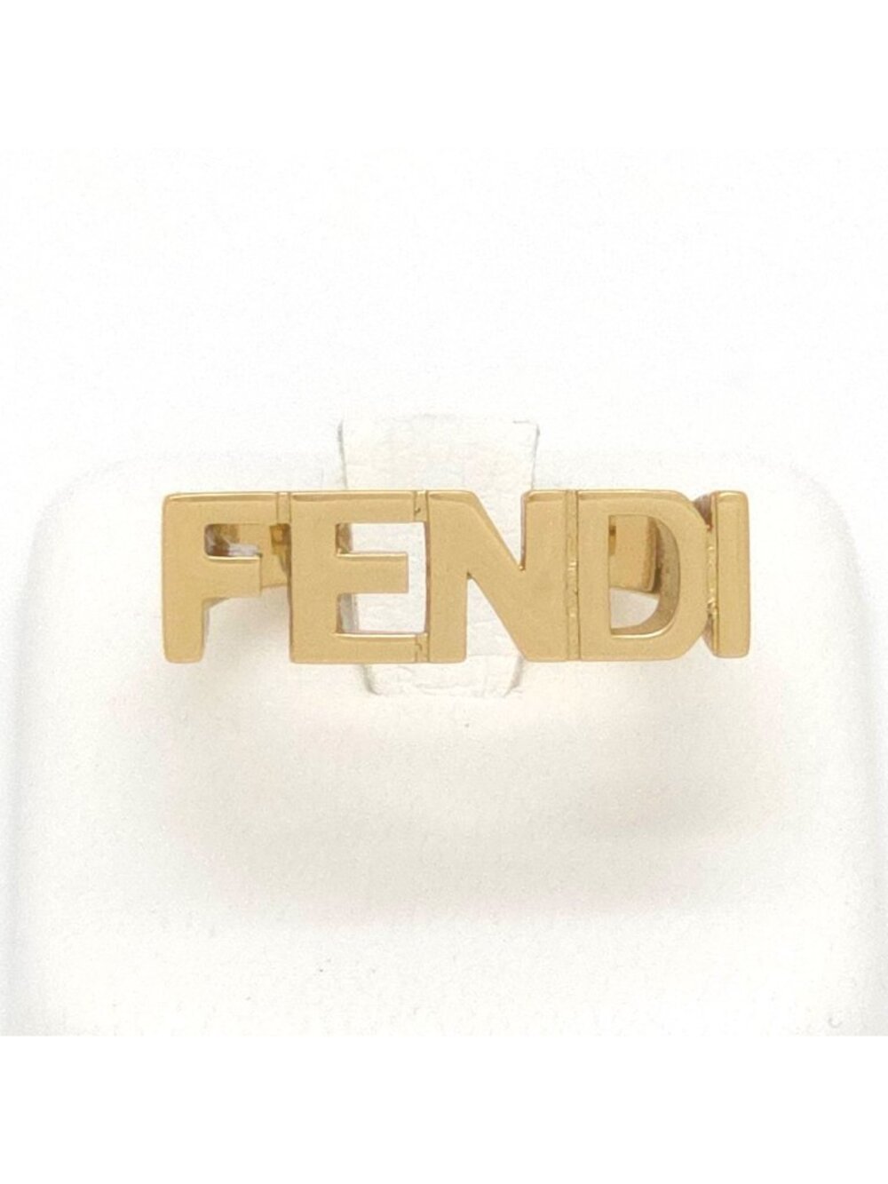 Fendi Letter Ring Logo M Gold